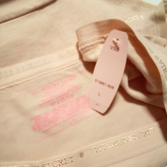 Victoria's Secret Large Beige Hi-Leg Brief Panty Cotton Blend NWT - Picture 12 of 13